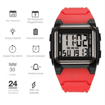 Tudományos és technológiai érzékkel teli óra, magas színárnyalatú, diákbulihoz illő, egyszerű, divatos, niche dizájnnal, unikornisos, vízálló elektronikus óra