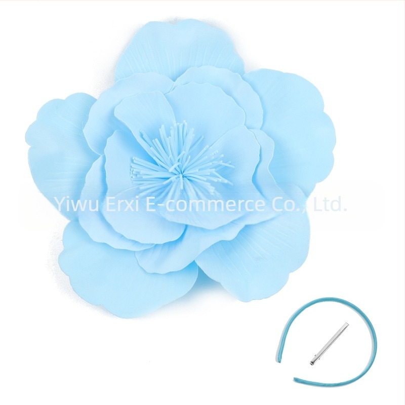 Európai és amerikai divat, eltúlzott virágos menyasszonyi bál fotó, nagy virágos zsoké klub frizura, karika cilinder, karácsonyi fejdíszek, hajkiegészítők