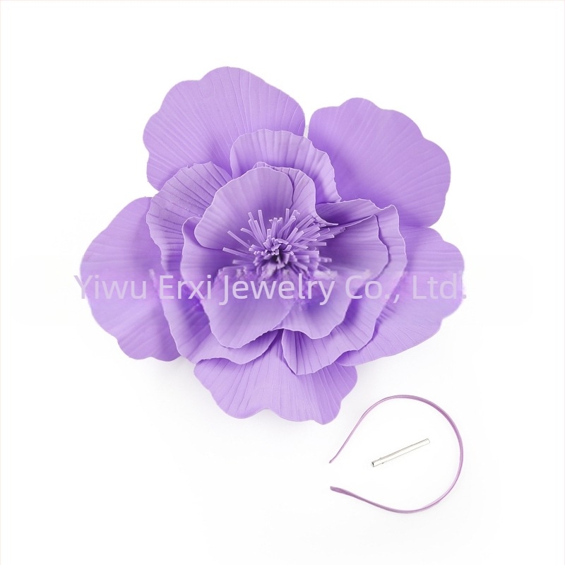 Európai és amerikai divat, eltúlzott virágos menyasszonyi bál fotó, nagy virágos zsoké klub frizura, karika cilinder, karácsonyi fejdíszek, hajkiegészítők