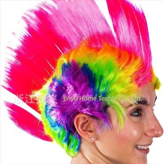 szurkolói pompomsapka/szivárványmintás nemzeti zászló futballszurkolói szurkolói termékek paróka