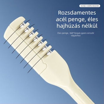 Forgó orrszőrnyíró férfiaknak és nőknek, Speciális borotvaeszköz, Kis olló az orrszőrzet eltávolításához, Orrlyukborotva