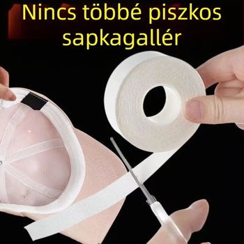 Szennyeződésgátló matricák nyakörvre, Izzadásgátló matricák, Gallérvédelem, Öntapadós, eldobható karimás sapkagallér, Inggallér matricák, Izzadságelnyelő