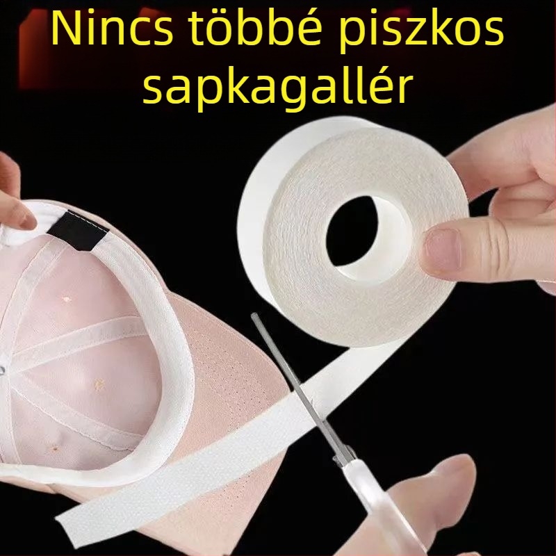 Szennyeződésgátló matricák nyakörvre, Izzadásgátló matricák, Gallérvédelem, Öntapadós, eldobható karimás sapkagallér, Inggallér matricák, Izzadságelnyelő