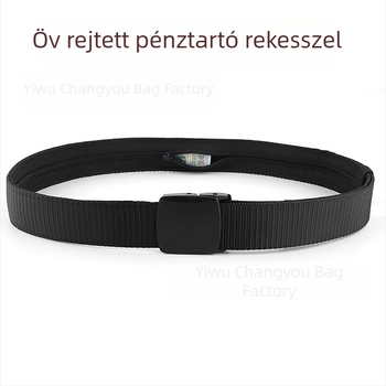 Rejtett deréktáska kültéri sportokhoz, lopás elleni, vízálló, hétköznapi öv