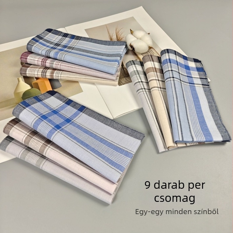 Kereszttükör Legnépszerűbb Tiszta Pamut Zsebkendő, Férfi Zsebkendő, Klasszikus Stílus Időseknek, Régi Zsebkendő