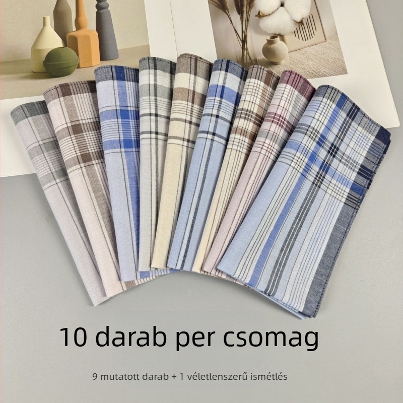 Kereszttükör Legnépszerűbb Tiszta Pamut Zsebkendő, Férfi Zsebkendő, Klasszikus Stílus Időseknek, Régi Zsebkendő