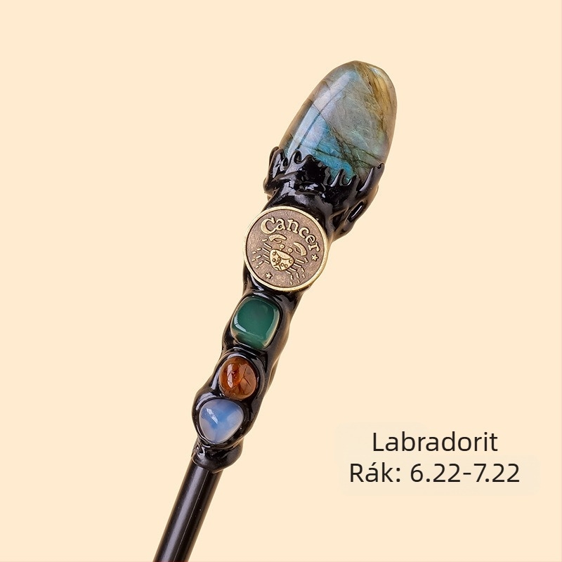 Határokon átnyúló természetes kristály eredeti kő tizenkét csillagkép varázspálca kristály elem eredeti kő varázspálca kellékek nagykereskedelem