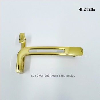 Dh gyári közvetlen értékesítésű férfi üzleti alkalmi sokoldalú övcsat 4,0 cm-es cinkötvözet sima lemezcsat T-alakú csat nagykereskedelemben