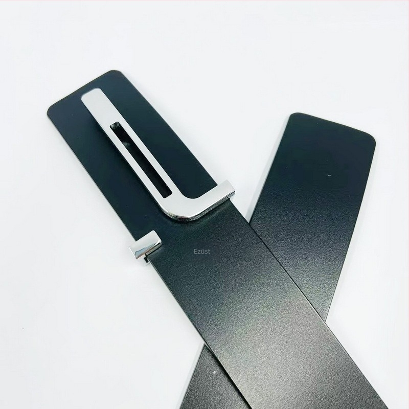 Dh gyári közvetlen értékesítésű férfi üzleti alkalmi sokoldalú övcsat 4,0 cm-es cinkötvözet sima lemezcsat T-alakú csat nagykereskedelemben