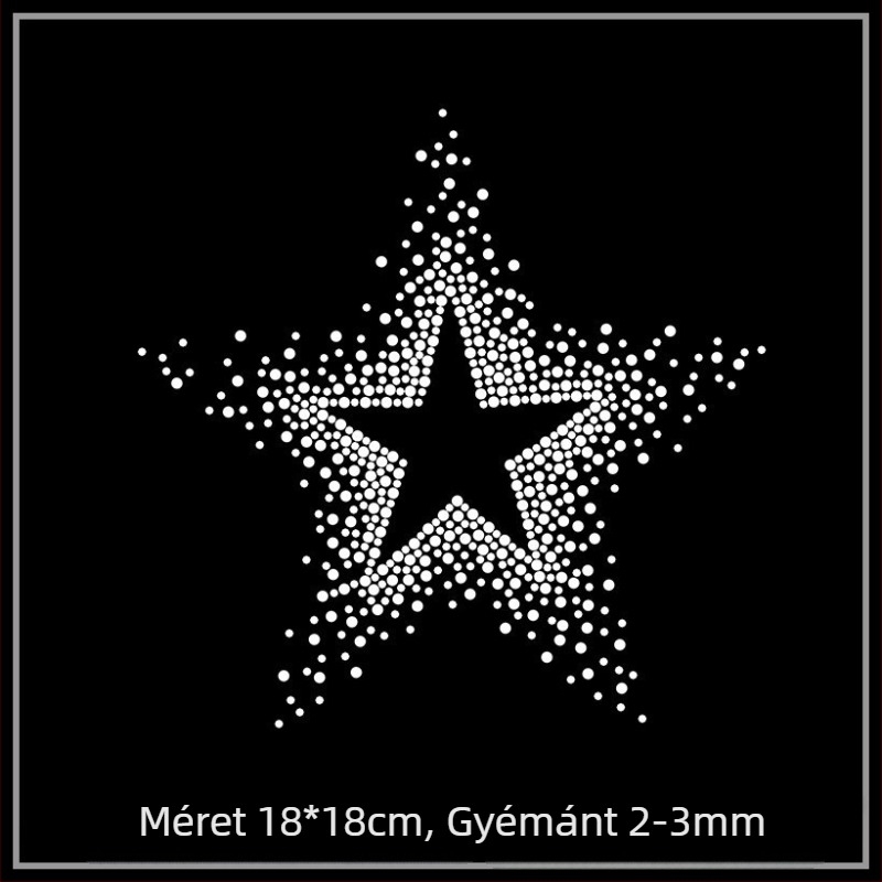 Új csillag alakú forró fúrási minta forró fúrás kész minta ruházati kiegészítők strasszos matricák barkácsolás közvetlen gyári értékesítés