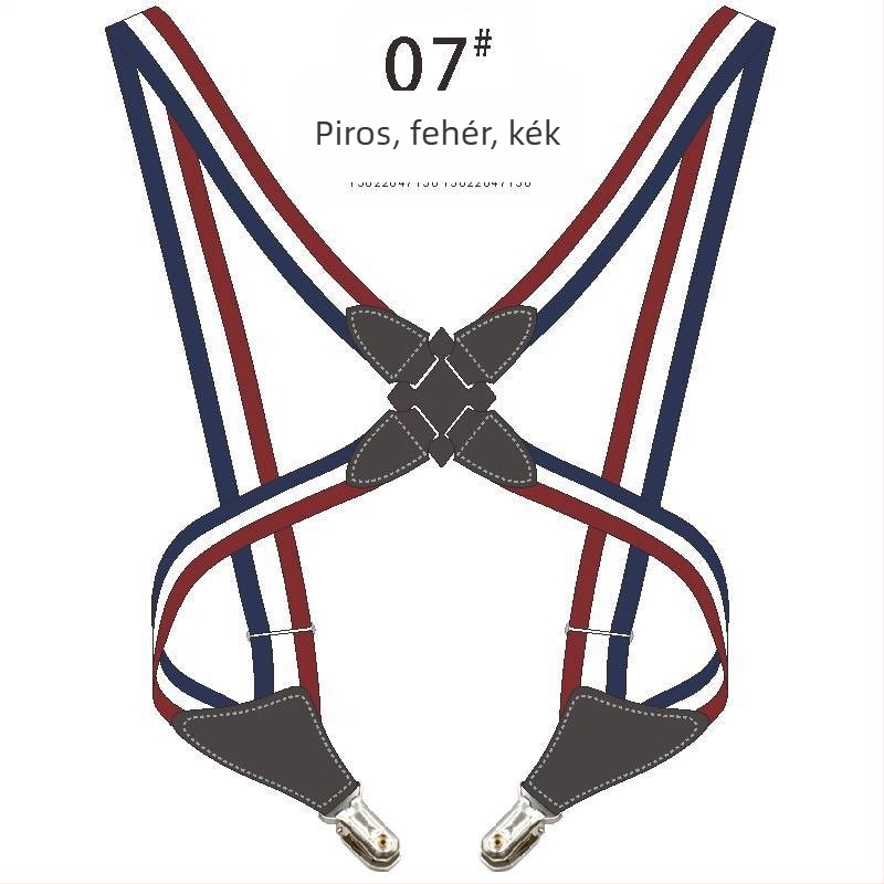 Határokon átnyúló forrásból származó Amazon tok rugalmas pántos oldalsó klipszes keresztpántos felnőtt férfi és női nadrágtartókhoz