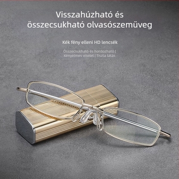 Robbanásveszélyes zsebantennás, összecsukható tremolo kis piros könyv HD szemvédelemmel, divatos, ultrakönnyű, fáradtsággátló olvasószemüveggel