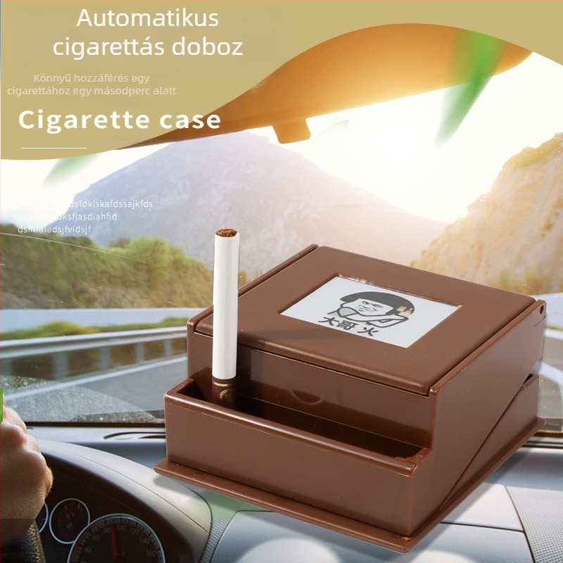 Cigarettatartó automata cigarettapatron autós tárolódoboz íróasztal teaasztal tároló befejező prés cigarettatartó nagykereskedelemhez