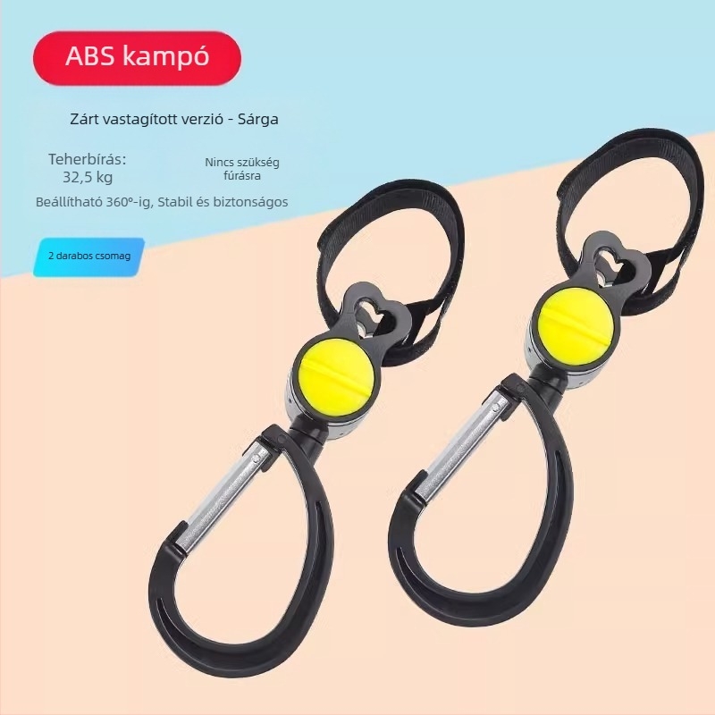 Babakocsi akasztó táskákhoz, babakocsi kiegészítőkhöz, univerzális tároláshoz