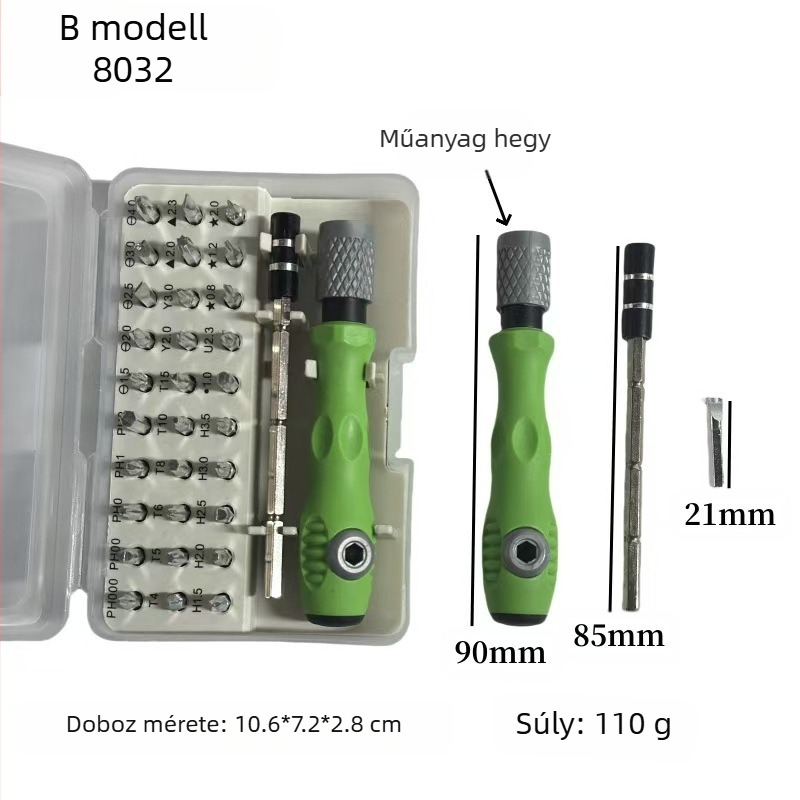 32 az egyben csavarhúzó öltöny mobiltelefon szétszerelési karbantartó eszköz TEMU AliExpress és görög ingyenes címkézéssel