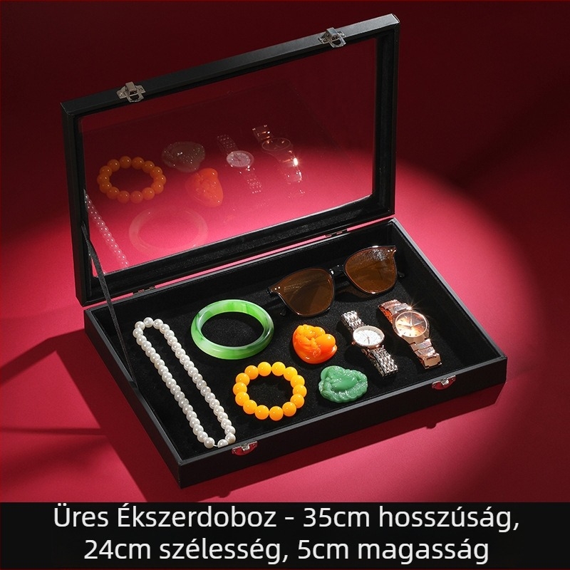 Nagy kapacitású ékszertároló doboz Ékszerdoboz Ékszerkiállító doboz Fülbevalók Fülbevalók Nyaklánc Karkötő Gyűrűdoboz