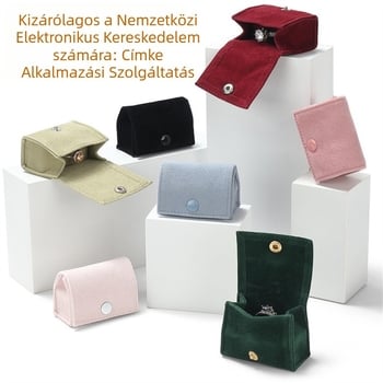 Temu Supply Mini Supply velúr ékszerdoboz utazó hordozható gyűrű kozmetikai táska bársony táska ékszer kozmetikai táska