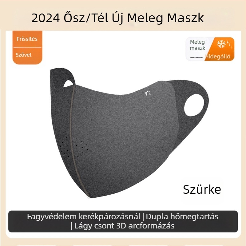 Új divatos meleg maszk mosható varrással leopárdmintás lélegző maszk 3D arcjavító arcmaszk kicsi szélálló téli lovaglás