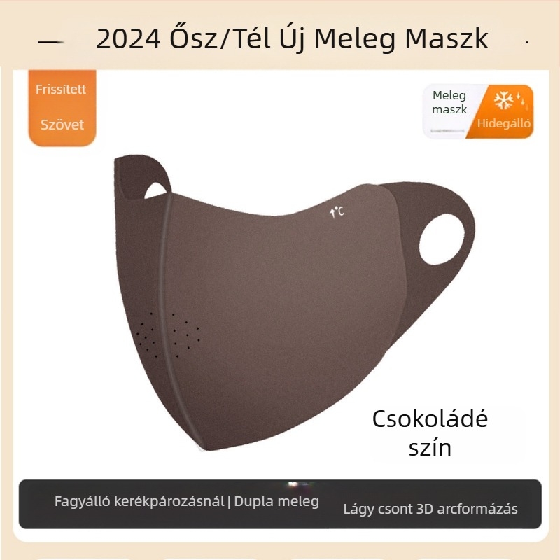 Új divatos meleg maszk mosható varrással leopárdmintás lélegző maszk 3D arcjavító arcmaszk kicsi szélálló téli lovaglás