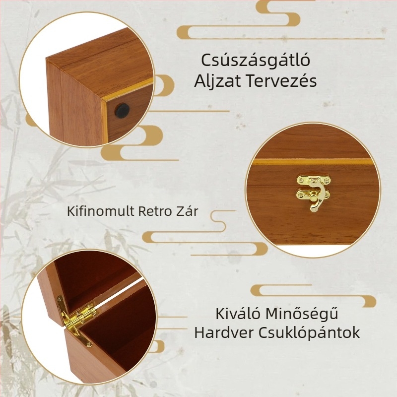 Fadoboz ezüst pohár ajándékdoboz fadoboz folt nagykereskedelmi teáskészlet ajándékdoboz termosz pohár teáspohár csomagoló doboz