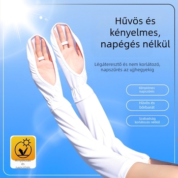 RAYA női táska, ujjvédő, jég selyem napvédő kesztyű, nyári vezetéshez, UV-védelemmel ellátott karvédő, UPF50+-szal