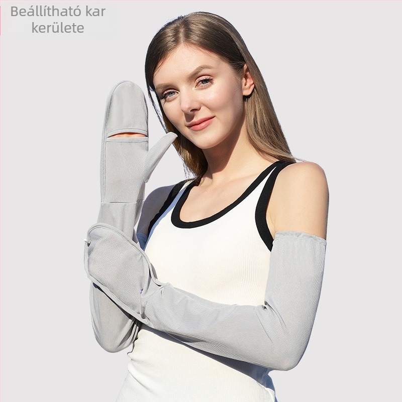 RAYA női táska, ujjvédő, jég selyem napvédő kesztyű, nyári vezetéshez, UV-védelemmel ellátott karvédő, UPF50+-szal