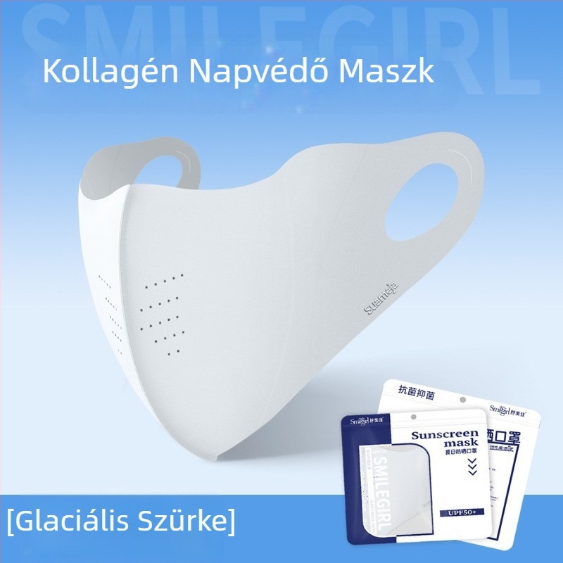 Shu Meijia nyári UPF50 naptej maszk, színes jégmaszk, kollagénes, lélegző szemkörnyékvédő férfiaknak és nőknek