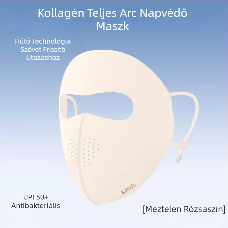 Shu Meijia nyári UPF50 naptej maszk, színes jégmaszk, kollagénes, lélegző szemkörnyékvédő férfiaknak és nőknek