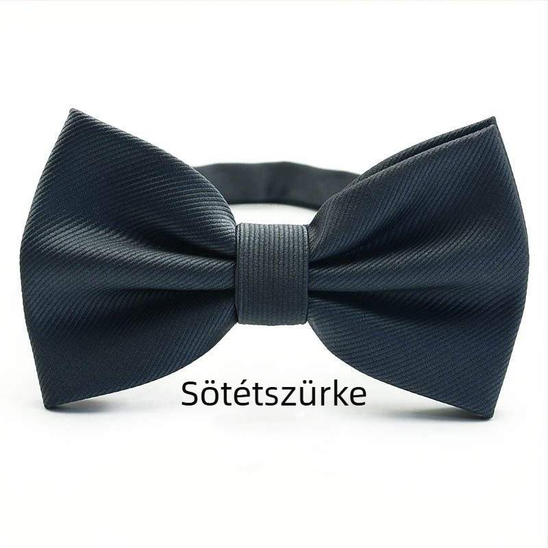 Férfi koreai ruha, masni, esküvői, új, csoportos, fekete, piros, kék csíkos, csokornyakkendő, úriembernek való ruha
