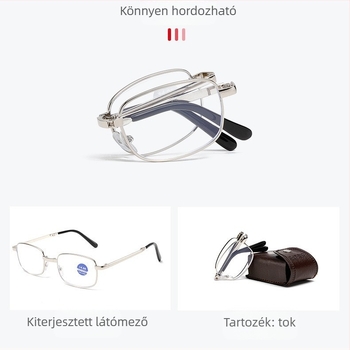 Hordozható, összecsukható, kék fény elleni presbioszkópos szemüveg, unisex klasszikus presbioszkópos szemüveg, futó Jianghu istálló szemüveg