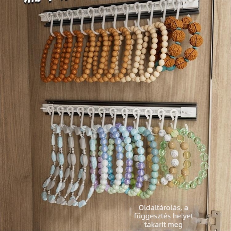 Kézzel készített tárolódoboz, ütésmentes játék, kristálygyöngyök, nyakláncok, ékszerek akasztói, pályára szerelhető karkötők, állvány