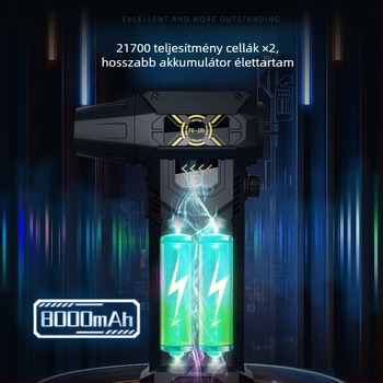 130 000 fordulatú hordozható, erőszakos turbóventilátor, szuper szél, fokozatmentes sebességszabályozás, könnyű porgyűjtővel, autós porszívó