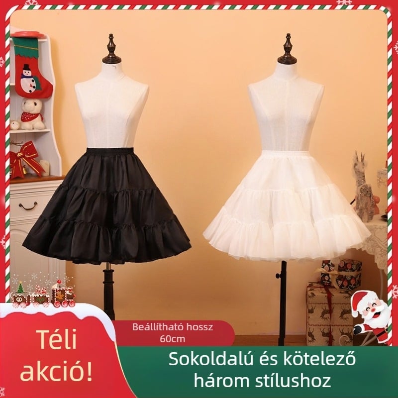 Esküvői ruha szoknya Lolita kristály fonal erőszak csont nélküli mindennapi puha nővér bolyhos alsószoknya jk alsószoknya gyári outlet