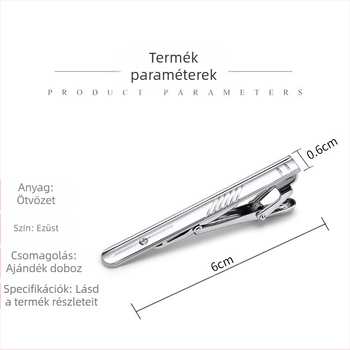 Üzleti Formális Férfi Gallér Csíptető 6cm Divat Koreai Stílusú Brit Nyakkendő Csíptető Ezüst Gallér Tű Nagykereskedelemben