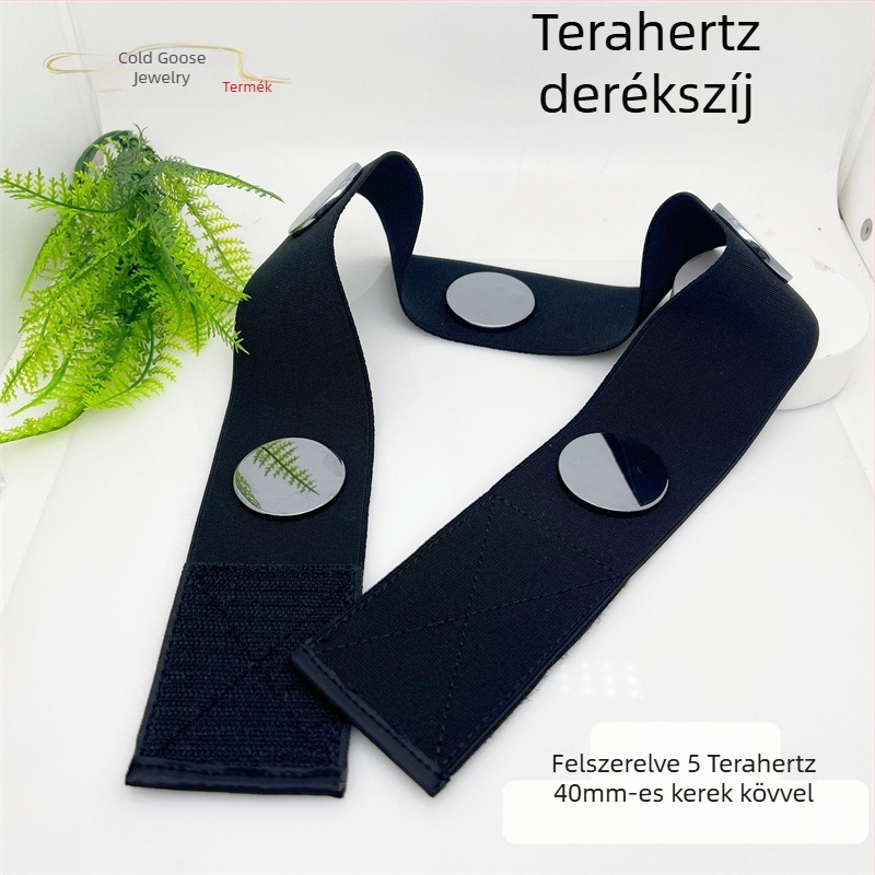 Cold Goose - Natural Terahertz Energy Stone tépőzáras rugalmas öv deréktömítés férfiaknak és nőknek, karcsúsító, vékony derékra
