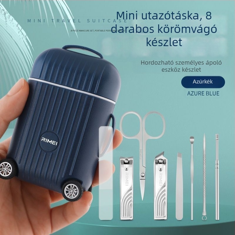 JINDA Ri US körömvágó készlet 8 darabos teljes körömvágó körömvágó körömvágó fülvágó körömvágó csiszolóreszelő