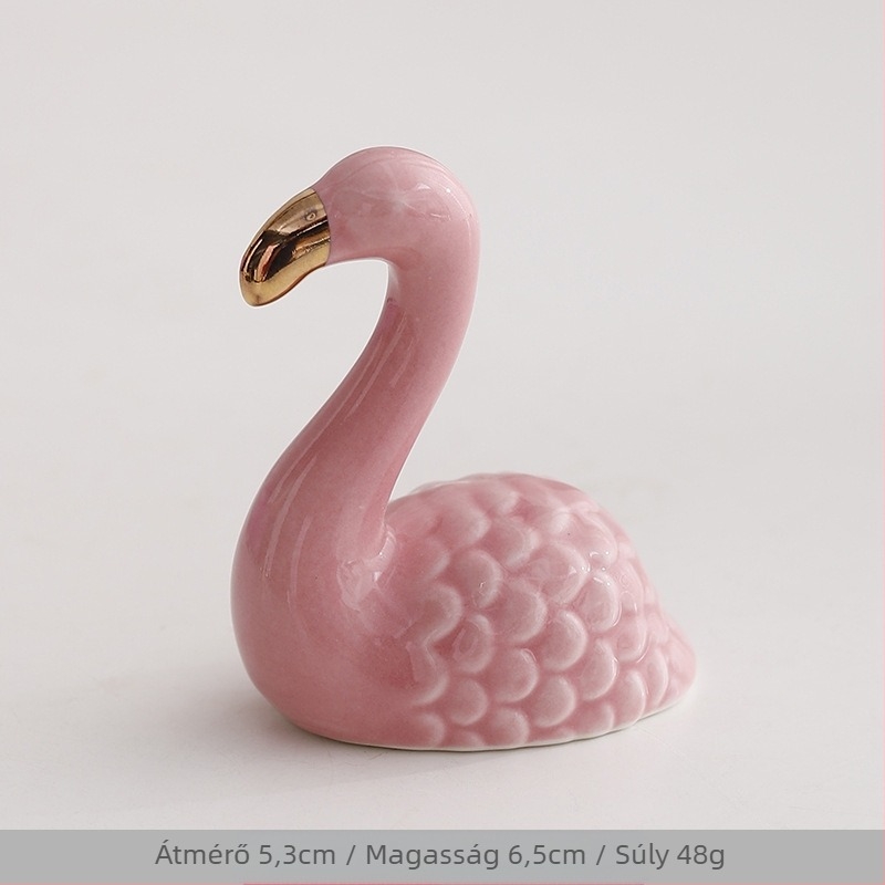 Ins díszek határokon átnyúló kerámia kreatív elefánt mini nyúl gyűrű nyaklánc ékszertartó állat ablak kis díszek