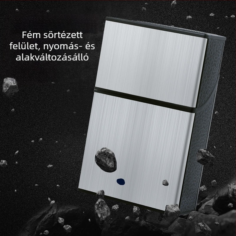 8004B Dupla Nyitható Fedél Fém Tapaszos Cigarettatok Nyomásálló Nedvességálló Izzadságálló Csúszó Kettős Funkciójú Dróthúzó Keret Nagy Kapacitású