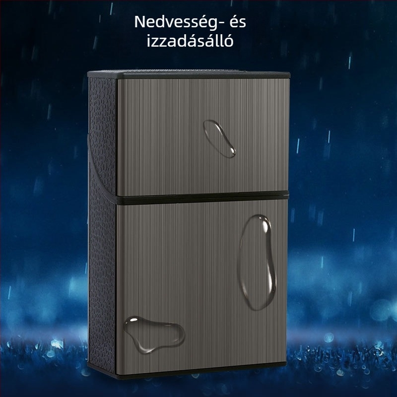8004B Dupla Nyitható Fedél Fém Tapaszos Cigarettatok Nyomásálló Nedvességálló Izzadságálló Csúszó Kettős Funkciójú Dróthúzó Keret Nagy Kapacitású