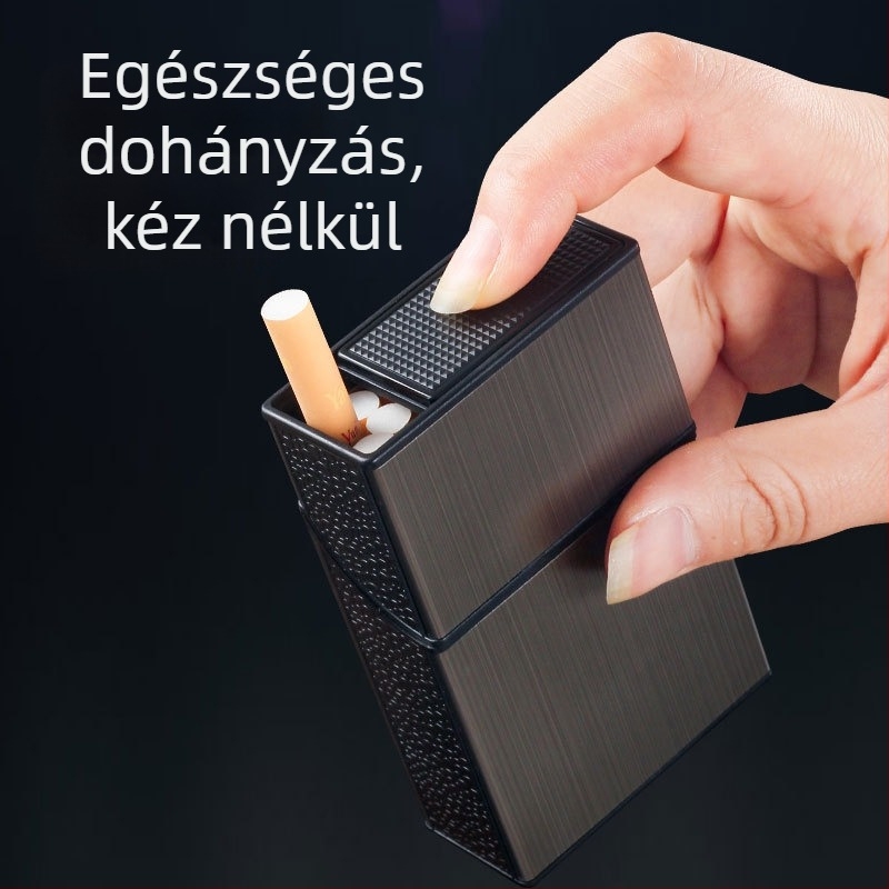 8004B Dupla Nyitható Fedél Fém Tapaszos Cigarettatok Nyomásálló Nedvességálló Izzadságálló Csúszó Kettős Funkciójú Dróthúzó Keret Nagy Kapacitású