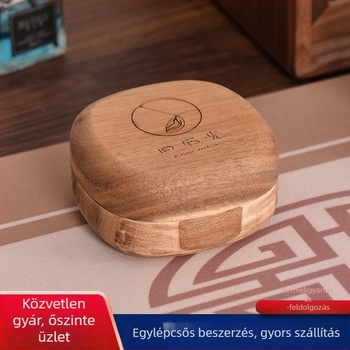 Kreatív akácfa ékszerdoboz asztali fülbevalók karkötő ékszer csomagoló doboz tömörfa hordozható ékszer fadoboz