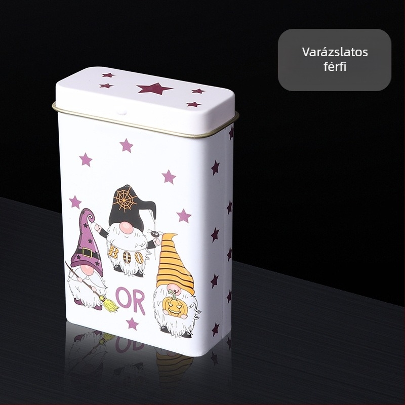 Új, 20 darabos, flip fém integrált cigarettatartó, kreatív, több mintázatú, vízálló és nedvességálló, férfi ónozott doboz, közvetlen értékesítés