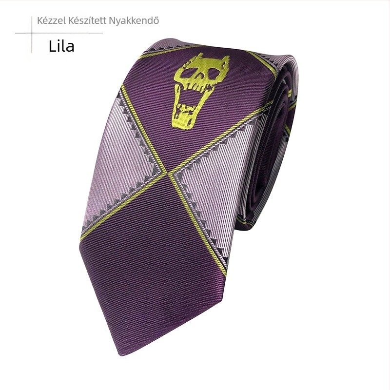 Koponya nyakkendő japán kiadás JOJO Kira Yoshio JK Anime Zipper kézjáték Csodálatos kaland Karácsony Halloween
