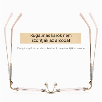 TikTok új gyémánt finom villanású presbyopikus szemüveg női elegáns divatos színátmenetes presbyopikus szemüveg ultrakönnyű anti-kék fény presbyopikus szemüveg