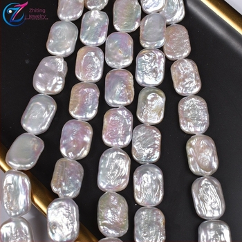 Erős Fényű Természetes Édesvízi Gyöngy Kockák 12-13 mm-es Barokk Szabálytalan Alakú Gyöngyök DIY Kézzel Készített Nyaklánc Félkész Termék