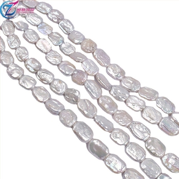 Erős Fényű Természetes Édesvízi Gyöngy Kockák 12-13 mm-es Barokk Szabálytalan Alakú Gyöngyök DIY Kézzel Készített Nyaklánc Félkész Termék