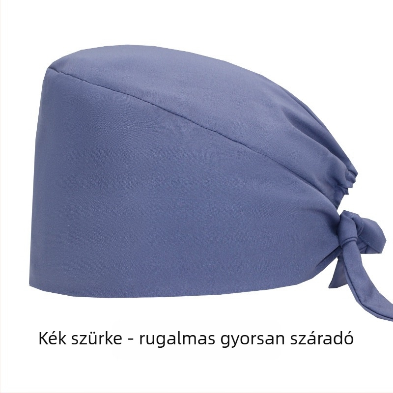 Gyárilag közvetlen szállítású, egyszínű, rugalmas, gyorsan száradó, orvosi sebészeti sapka, orvos-nővér sapka, kemoterápiás élelmiszergyári baotou sapka