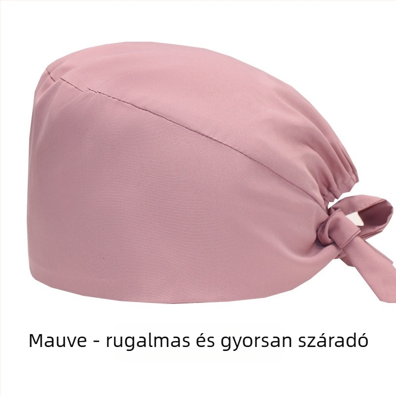 Gyárilag közvetlen szállítású, egyszínű, rugalmas, gyorsan száradó, orvosi sebészeti sapka, orvos-nővér sapka, kemoterápiás élelmiszergyári baotou sapka
