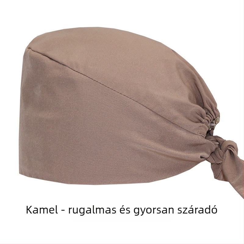 Gyárilag közvetlen szállítású, egyszínű, rugalmas, gyorsan száradó, orvosi sebészeti sapka, orvos-nővér sapka, kemoterápiás élelmiszergyári baotou sapka