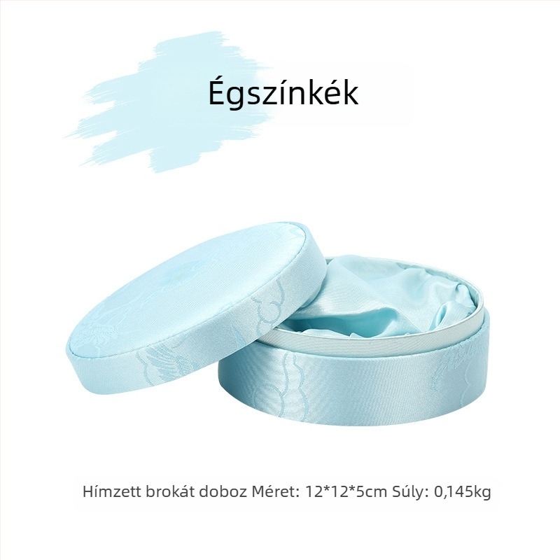 Kínai stílusú klasszikus brokát ékszerdoboz karkötők, gyöngyök és jade számára
